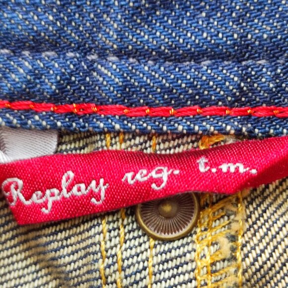 NWT Replay Janice jeans baggy blue women's size 26x32 - Picture 6 of 14